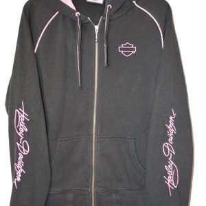 Harley Davidson - Pink Label - Breast Cancer Awareness Hoodie - SZ. XL